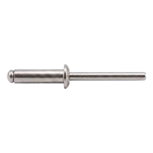 Blindnit i rostfritt stål A4/A4 ISO 15983 4,0×16 mm – platt huvud, öppen – kartong med 500 st.