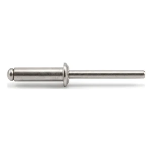 Blindnit i rostfritt stål A2/A2 ISO 15983 5,0×30 mm – platt huvud, öppen – kartong med 250 st.