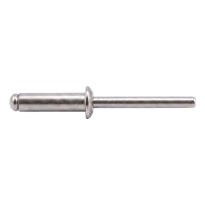 Blindnit i rostfritt stål A2/A2 ISO 15983 3,0×12 mm – platt huvud, öppen – kartong med 500 st.