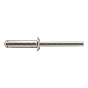 Blindnit i rostfritt stål A2/A2 ISO 15983 6,0×16 mm – platt huvud, öppen – kartong med 250 st.