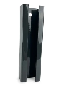 Panelstolpsförbindare 60×40 mm – antracit RAL 7016, längd 190 mm