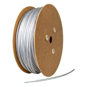 Galvaniserad stållina med PVC-beläggning Ø10 mm, färglös, kärna Ø8,0 mm (6x19) – per meter