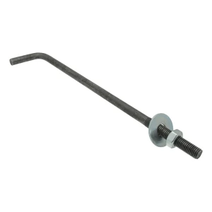 Böjd skruvankare typ L (murlattsankare) M12 × 500 mm, svart