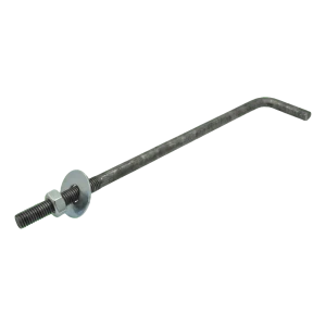 Böjd ankarbult typ L (ankare för hammarband) M16 × 450 mm, svart