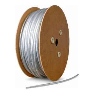 Galvaniserad stålwire med PVC-beläggning Ø3 mm, färglös, kärna Ø1,6 mm (1x7) — per meter
