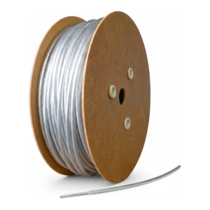 Galvaniserad stålwire med PVC-beläggning Ø8 mm, färglös, kärna Ø5,0 mm (6x7) — per meter