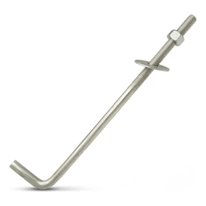 Grundbult L-form (böjd gängbult) M12×400 mm – galvaniserad