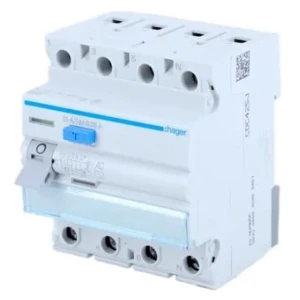 Jordfelsbrytare 3P+N 63A 30mA typ AC CDC463J HAGER