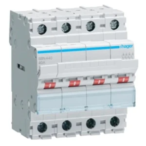 Hager Isoleringsbrytare 3-fas 4P 40A 400V AC