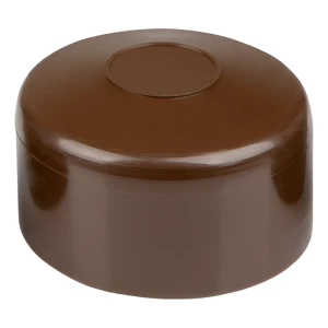 Stolplock för stängselstolpe 1 1/4" (Ø 42,4 mm), brun