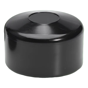 Stolplock för stängselstolpe 1 1/4" (Ø 42,4 mm), svart