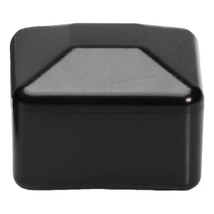 Stolplock för stängselstolpe 120×120 mm, svart