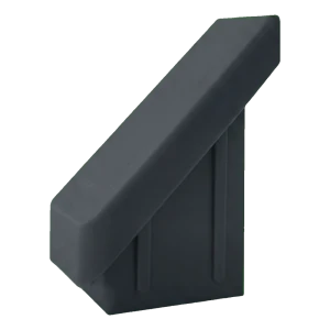 Stolphatt för insättning till staketstolpe 20×30 mm, snedskuren 45°, antracit, väggtjocklek 2,0 mm