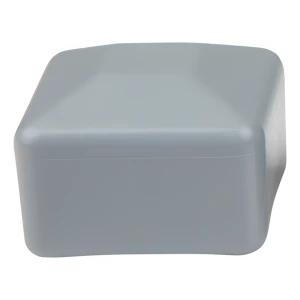 Stolplock för stängselstolpe 15×15 mm, grå