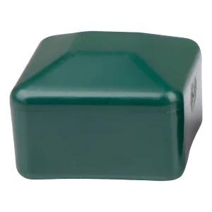 Stolplock för stängselstolpe 15×15 mm, grön