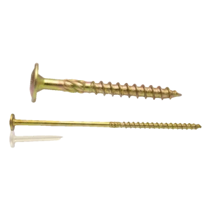 Konstruktionsskruv med brickhuvud elförzinkad TX40 8,0×240 mm – delgängad – 50-pack
