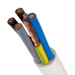 Elkabel OWY 5x4 mm² 300/500V H05VV-F vit