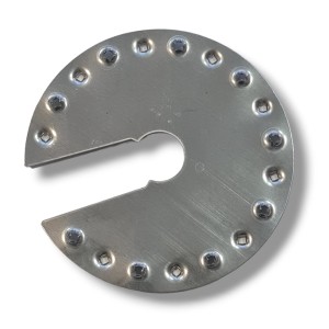 Jordningsbrickor variant IV rund med Ø44mm utskärning