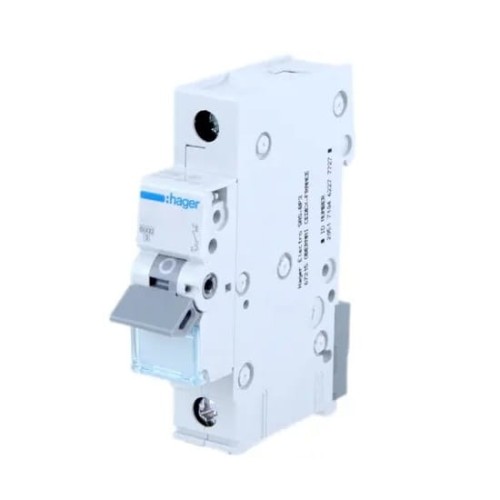 Överströmsbrytare B 16A 1P 6kA MBN116E HAGER GPV-401-26