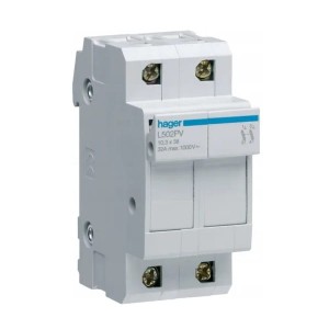 Hager Säkringshållare PV 2P 32A 10x38mm