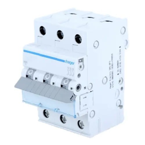 Överströmsbrytare C 20A 3P 6kA MCN320E HAGER GPV-401-52