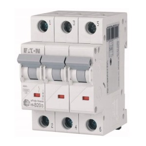 Överströmsbrytare B 20A 3P 6kA HN-B20/3 xPole Home 194882 EATON