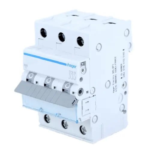 Överströmsbrytare B 25A 3P 6kA MBN325E HAGER GPV-401-72