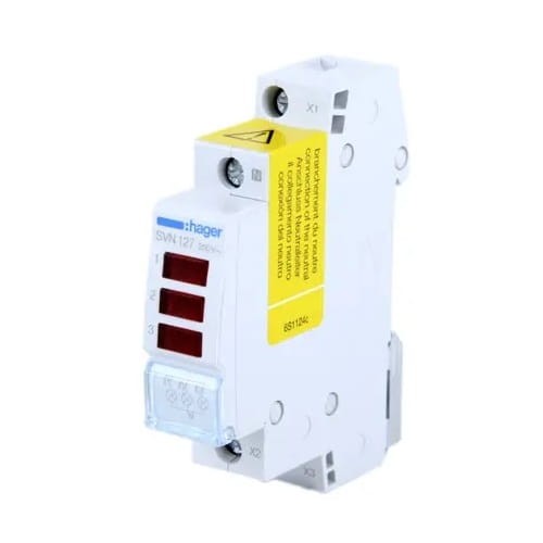 LED-signallampa trippel röd 230VAC SVN127 HAGER GPV-401-84