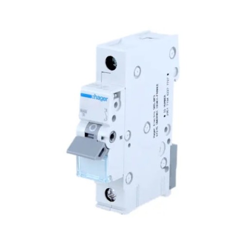Överströmsbrytare B 25A 1P 6kA MBN125E HAGER GPV-401-127