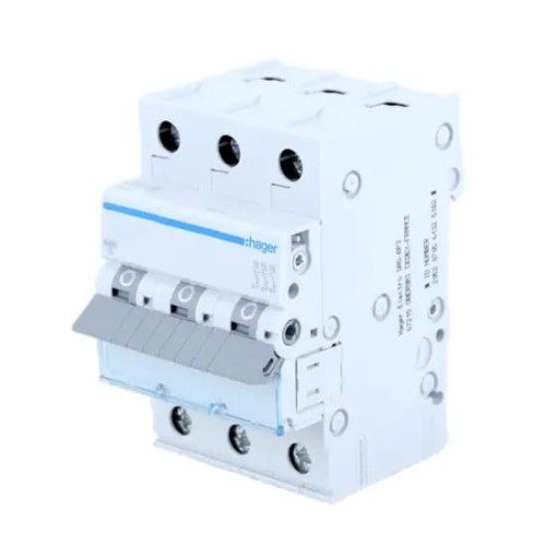 Överströmsbrytare C 63A 3P 6kA MCN363E HAGER GPV-401-138