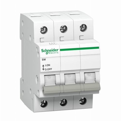 Isolationsbrytare frånskiljare 3-fas 3P 63A 500V AC K60 SW-63-3 Acti9 A9S62363 SCHNEIDER ELECTRIC GPV-401-139