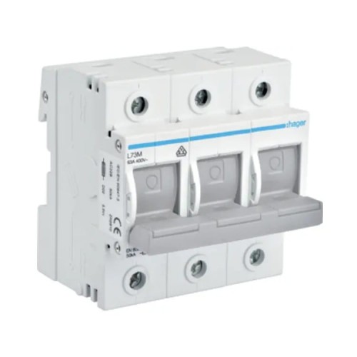 Hager Säkringsbrytare 3P 63A D02 GPV-401-151