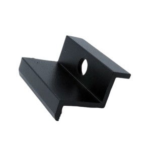 Ändklämma H30 Aluminium 6060 Hål M8 målad