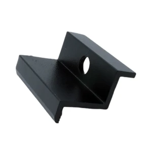 Ändklämma H32 Aluminium 6060 Hål M8 målad