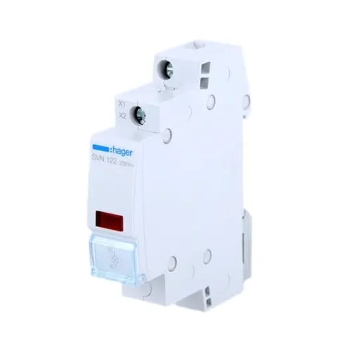 Hager Signallampa Led Röd 230V AC GPV-401-183