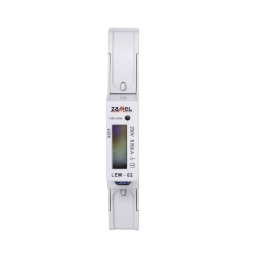 Zamel elmätare 1-fas LCD 50A 1-MOD GPV-401-184