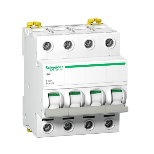 Schneider Electric Isoleringsbrytare 3-fas 4P 100A 415V AC iSW-100-4 Acti9 GPV-401-186