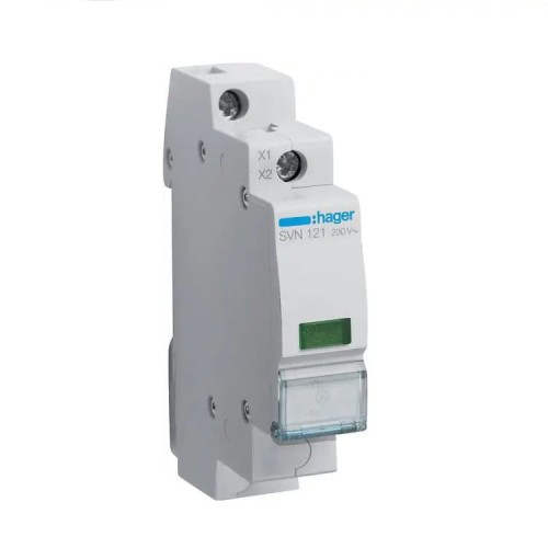 Hager Grön LED signallampa 230V AC GPV-401-195