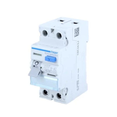 Hager Jordfelsbrytare 1P+N 25A 30mA Typ A GPV-401-198