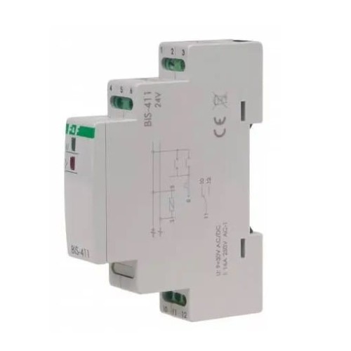 F&F Filipowski 16A bistabilt bussrelä BIS-411-24V GPV-401-222