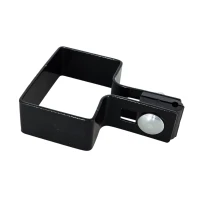 Ändklamma för stängselskivor 40x60 mm svart