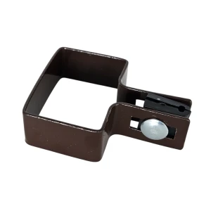 Ändklämma för stängselskivor 40x60 mm brun