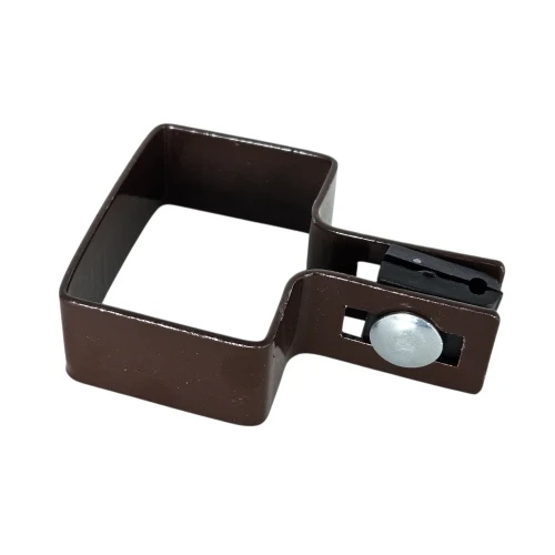 Slutbeslag för stängselpaneler 40x60 brun GPV-700-15