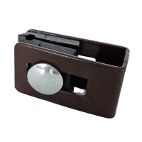 Universell klämma fäste koppling för stängselpaneler brun