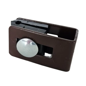 Universell klämma fäste koppling för stängselpaneler brun