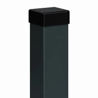 Stängselstolpe 80x80x2 mm, längd 2,4 m, antracitgrå