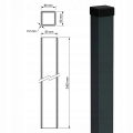 Staketstolpe 80x80x2 mm, längd 2,4 m, antracitgrå GPV-700-73 (3)
