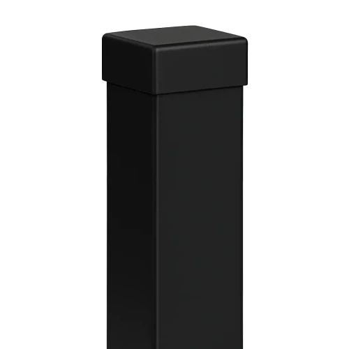 Staketstolpe 80x80x2 mm, längd 2,4 m, svart GPV-700-74 (1)