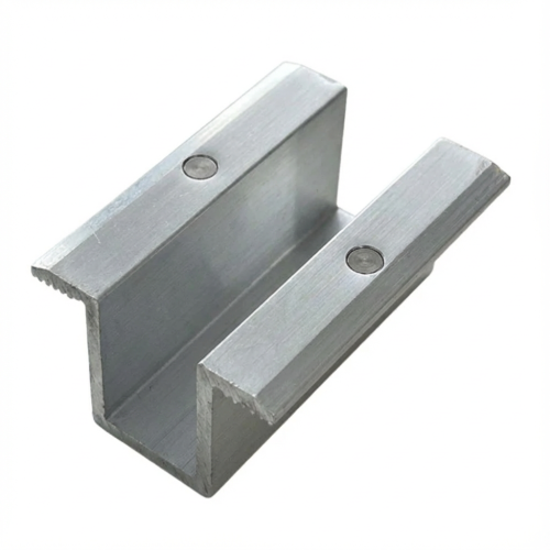 Centrumklämma L50 H25 med jordstift PV-04-19 (1)