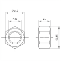 Sexkantsmutter M30 DIN 934 A4-50 000-077 (2)